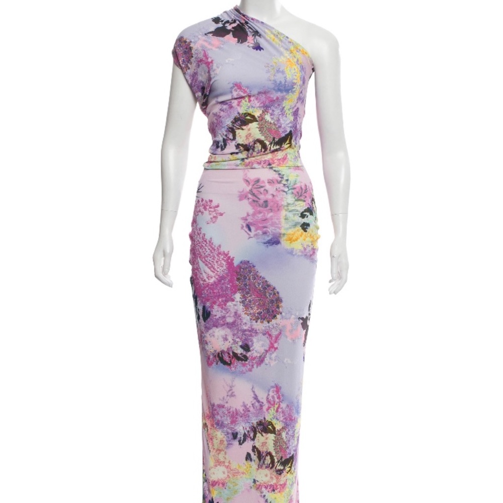 ETRO Multicolor One Shoulder Maxi Dress NWOT